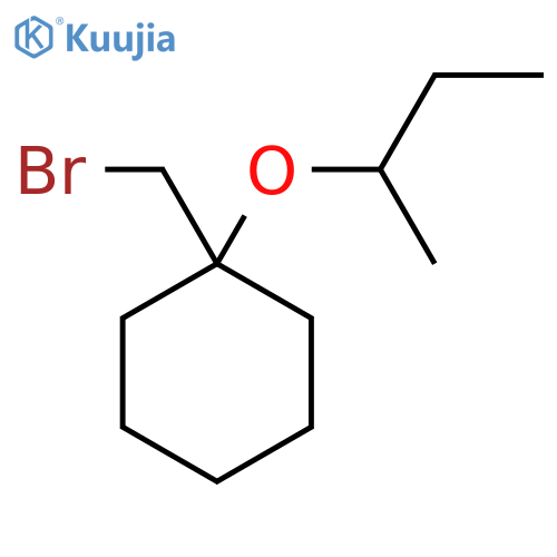 1-(bromomethyl)-1-(butan-2-yloxy)cyclohexane structure