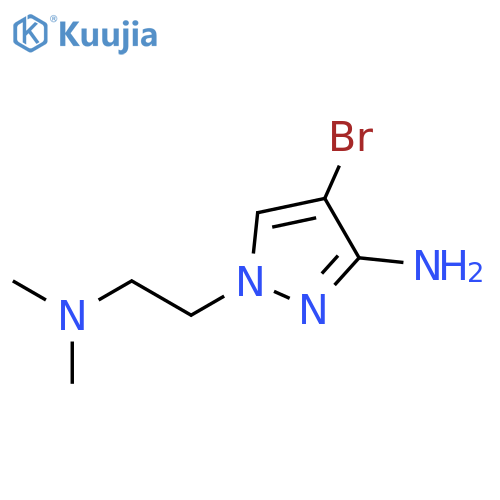 4-bromo-1-2-(dimethylamino)ethyl-1H-pyrazol-3-amine structure
