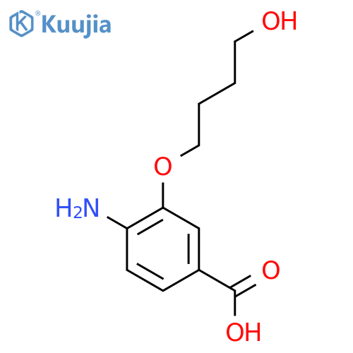 4-Amino-3-(4-hydroxybutoxy)benzoic acid structure