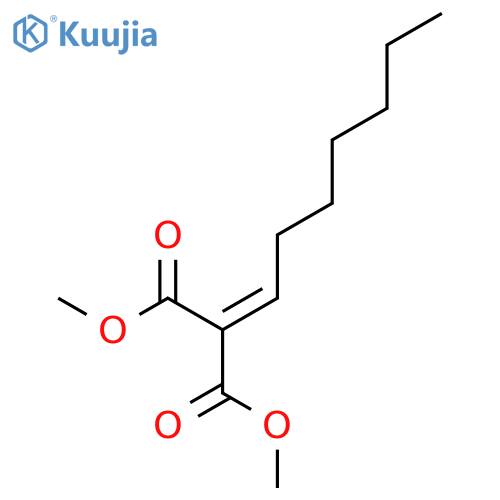 Propanedioic acid, heptylidene-, dimethyl ester structure