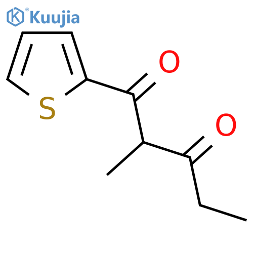2-methyl-1-(thiophen-2-yl)pentane-1,3-dione structure
