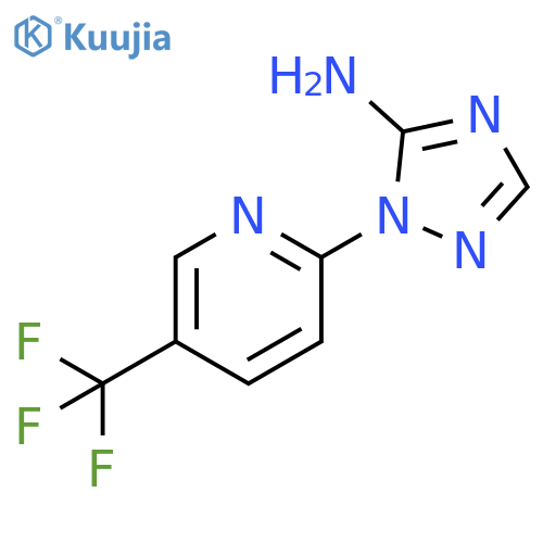 1-[5-(trifluoromethyl)pyridin-2-yl]-1H-1,2,4-triazol-5-amine structure