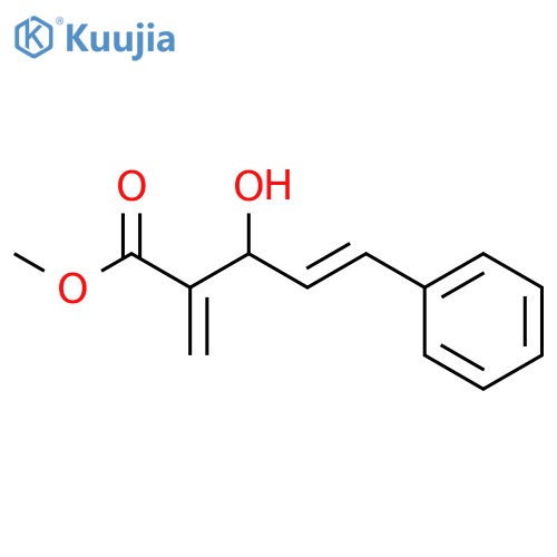 4-Pentenoic acid, 3-hydroxy-2-methylene-5-phenyl-, methyl ester, (4E)- structure