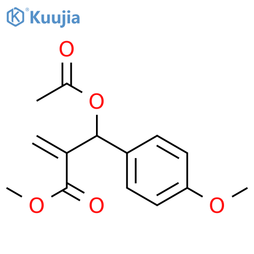 Methyl 2-(acetyloxy)(4-methoxyphenyl)methylacrylate structure