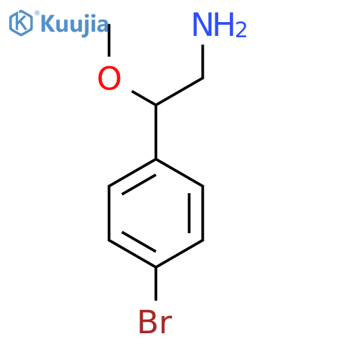 2-(4-bromophenyl)-2-methoxyethan-1-amine structure