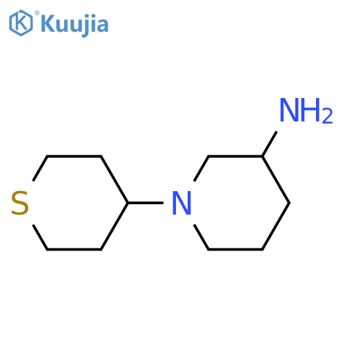 1-(tetrahydro-2H-thiopyran-4-yl)piperidin-3-amine structure