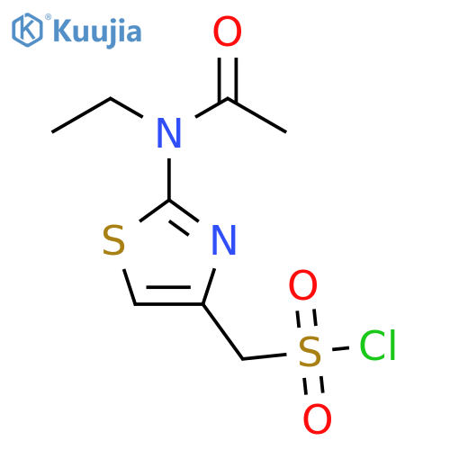 2-(Acetylethylamino)-4-thiazolemethanesulfonyl chloride structure