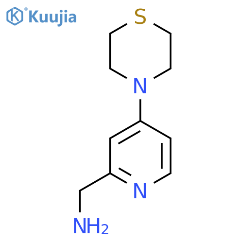 (4-Thiomorpholin-4-ylpyridin-2-yl)methanamine structure