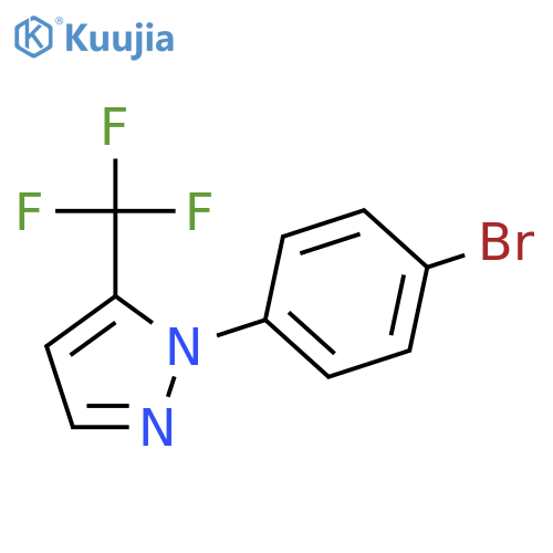1-(4-bromophenyl)-5-(trifluoromethyl)pyrazole structure