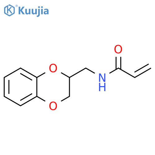 N-(2,3-dihydro-1,4-benzodioxin-2-yl)methylprop-2-enamide structure