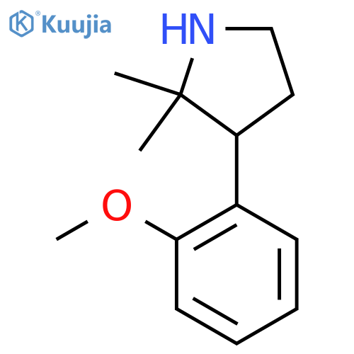 3-(2-Methoxyphenyl)-2,2-dimethylpyrrolidine structure