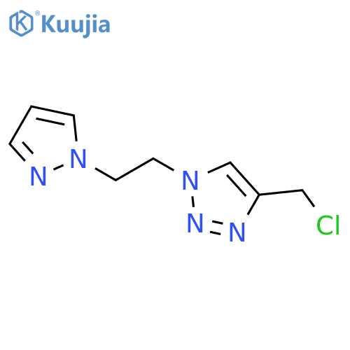 4-(chloromethyl)-1-[2-(1h-pyrazol-1-yl)ethyl]-1h-1,2,3-triazole structure