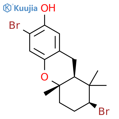1H-Xanthen-7-ol,2,6-dibromo-2,3,4,4a,9,9a-hexahydro-1,1,4a-trimethyl-, (2S,4aS,9aS)- structure