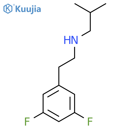 2-(3,5-difluorophenyl)ethyl(2-methylpropyl)amine structure