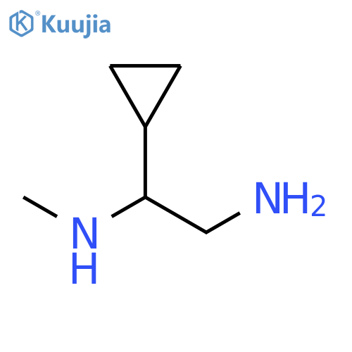 (2-amino-1-cyclopropylethyl)(methyl)amine structure