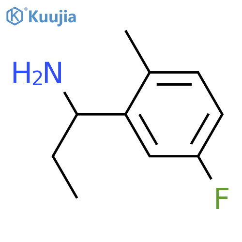 1-(5-FLUORO-2-METHYLPHENYL)PROPAN-1-AMINE structure
