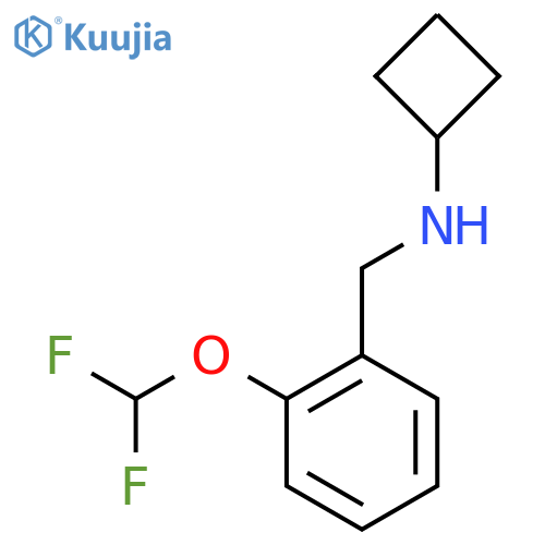 N-{2-(Difluoromethoxy)phenylmethyl}cyclobutanamine structure