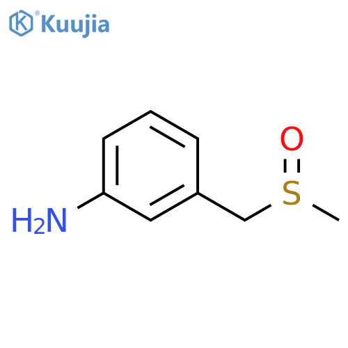 3-(methanesulfinylmethyl)aniline structure