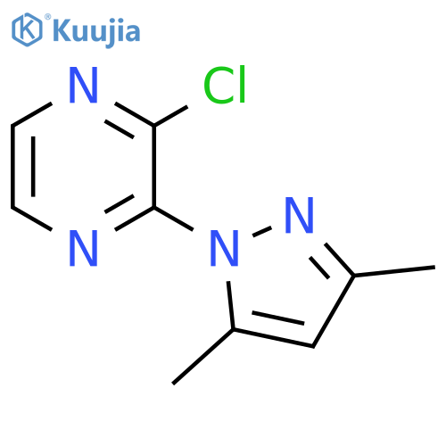 2-Chloro-3-(3,5-dimethyl-1H-pyrazol-1-yl)pyrazine structure