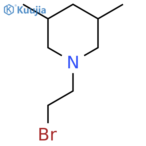 1-(2-bromoethyl)-3,5-dimethylpiperidine structure