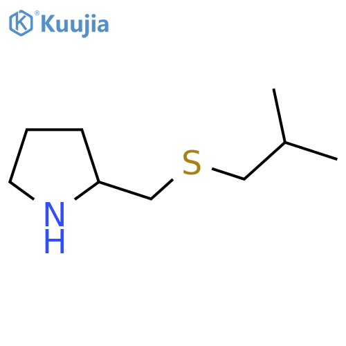 2-{[(2-methylpropyl)sulfanyl]methyl}pyrrolidine structure
