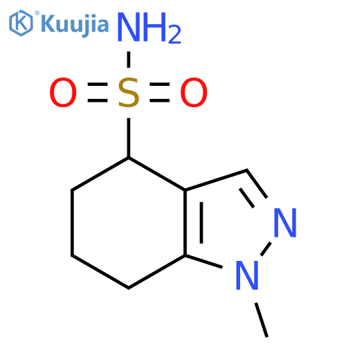 1-Methyl-4,5,6,7-tetrahydro-1h-indazole-4-sulfonamide structure
