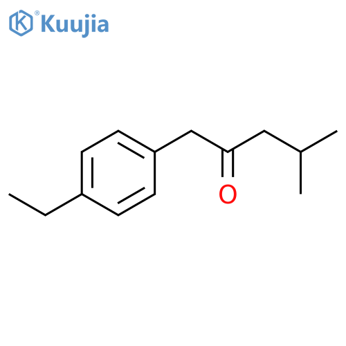 1-(4-Ethylphenyl)-4-methylpentan-2-one structure