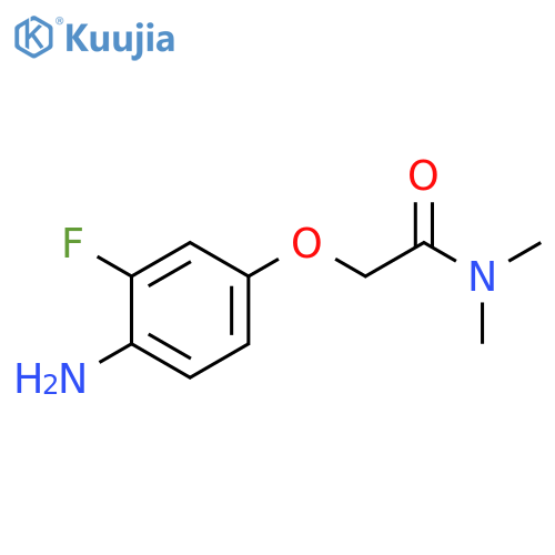 2-(4-amino-3-fluorophenoxy)-N,N-dimethylacetamide structure