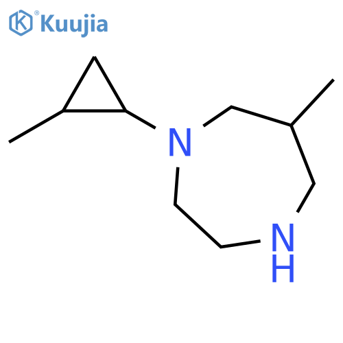 6-methyl-1-(2-methylcyclopropyl)-1,4-diazepane structure
