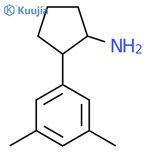2-(3,5-Dimethylphenyl)cyclopentan-1-amine structure