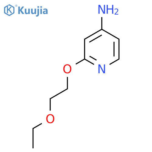 2-(2-ethoxyethoxy)pyridin-4-amine structure