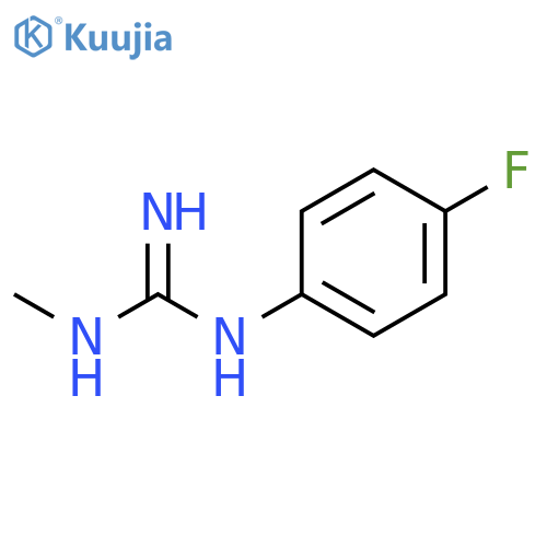 3-(4-fluorophenyl)-1-methylguanidine structure
