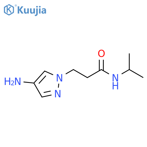 3-(4-amino-1H-pyrazol-1-yl)-N-(propan-2-yl)propanamide structure