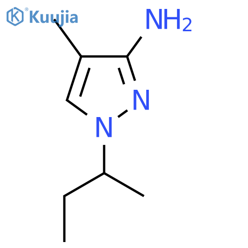 1-(Butan-2-YL)-4-methyl-1H-pyrazol-3-amine structure