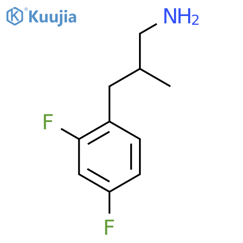 3-(2,4-Difluorophenyl)-2-methylpropan-1-amine structure