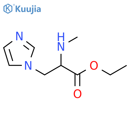 ethyl 3-(1H-imidazol-1-yl)-2-(methylamino)propanoate structure