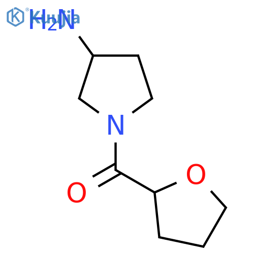 1-(Oxolane-2-carbonyl)pyrrolidin-3-amine structure