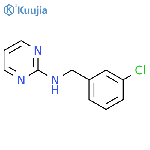 2-Pyrimidinamine, N-[(3-chlorophenyl)methyl]- structure