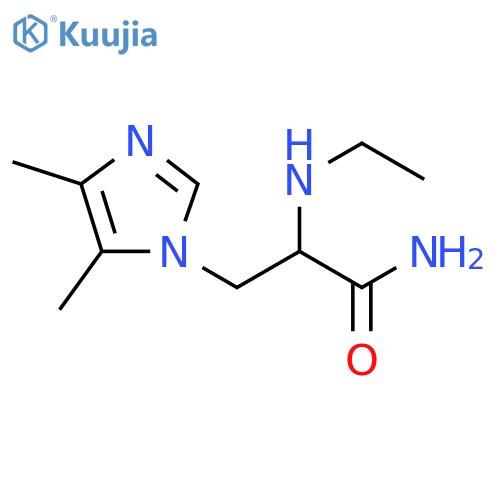 3-(4,5-dimethyl-1H-imidazol-1-yl)-2-(ethylamino)propanamide structure