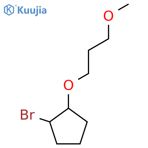 1-bromo-2-(3-methoxypropoxy)cyclopentane structure