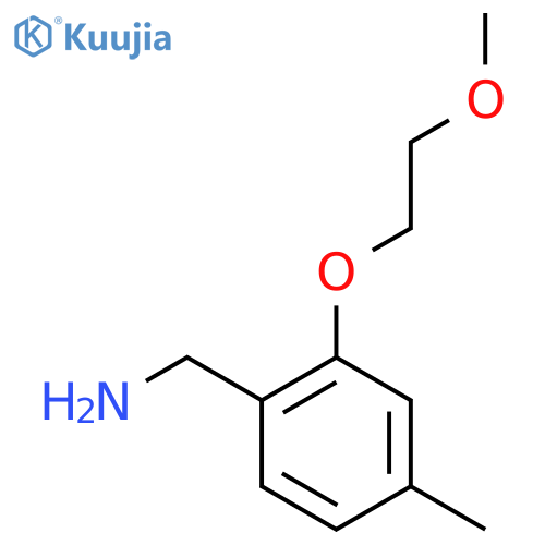 2-(2-methoxyethoxy)-4-methylphenylmethanamine structure