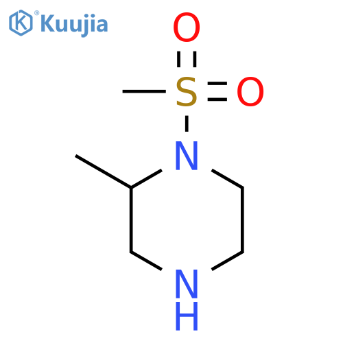 1-methanesulfonyl-2-methylpiperazine structure