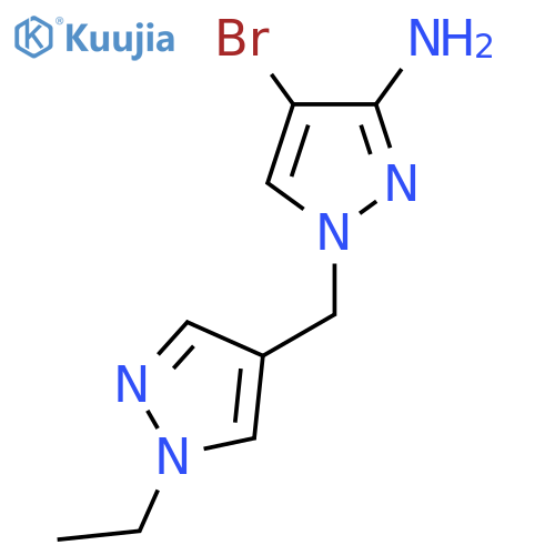 4-bromo-1-(1-ethyl-1H-pyrazol-4-yl)methyl-1H-pyrazol-3-amine structure