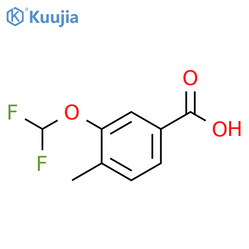 3-(DIFLUOROMETHOXY)-4-METHYLBENZOIC ACID structure