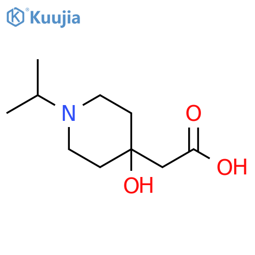 4-Hydroxy-1-(1-methylethyl)-4-piperidineacetic acid structure
