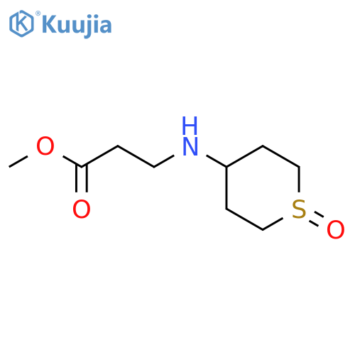 Methyl 3-[(1-oxothian-4-yl)amino]propanoate structure