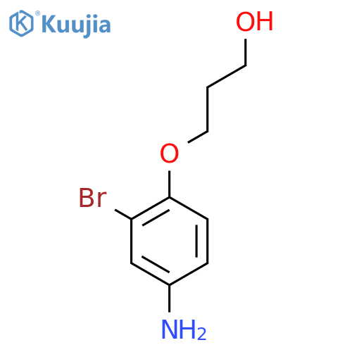 3-(4-amino-2-bromophenoxy)propan-1-ol structure