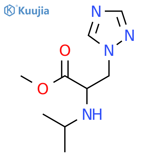 methyl 2-(propan-2-yl)amino-3-(1H-1,2,4-triazol-1-yl)propanoate structure