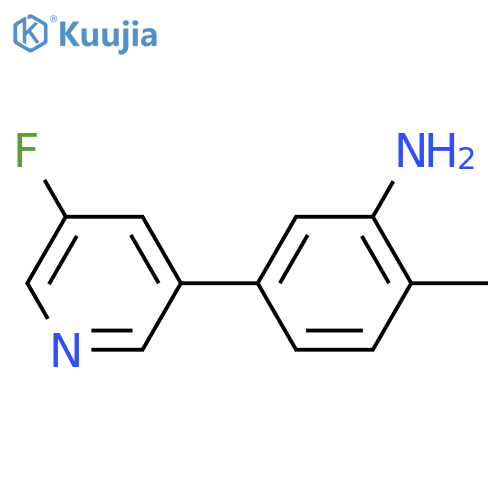5-(5-Fluoropyridin-3-yl)-2-methylaniline structure