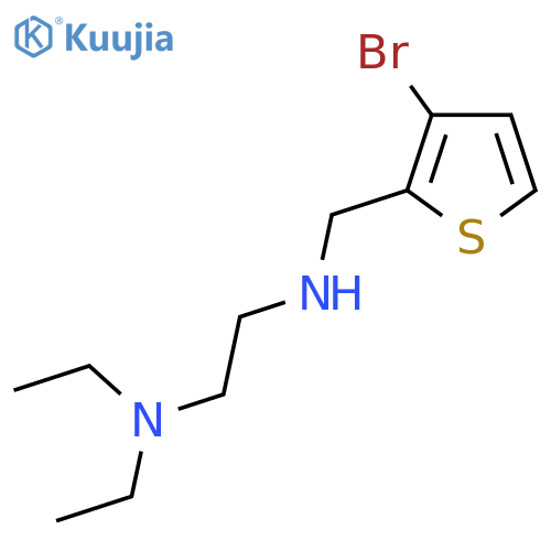 (3-bromothiophen-2-yl)methyl2-(diethylamino)ethylamine structure